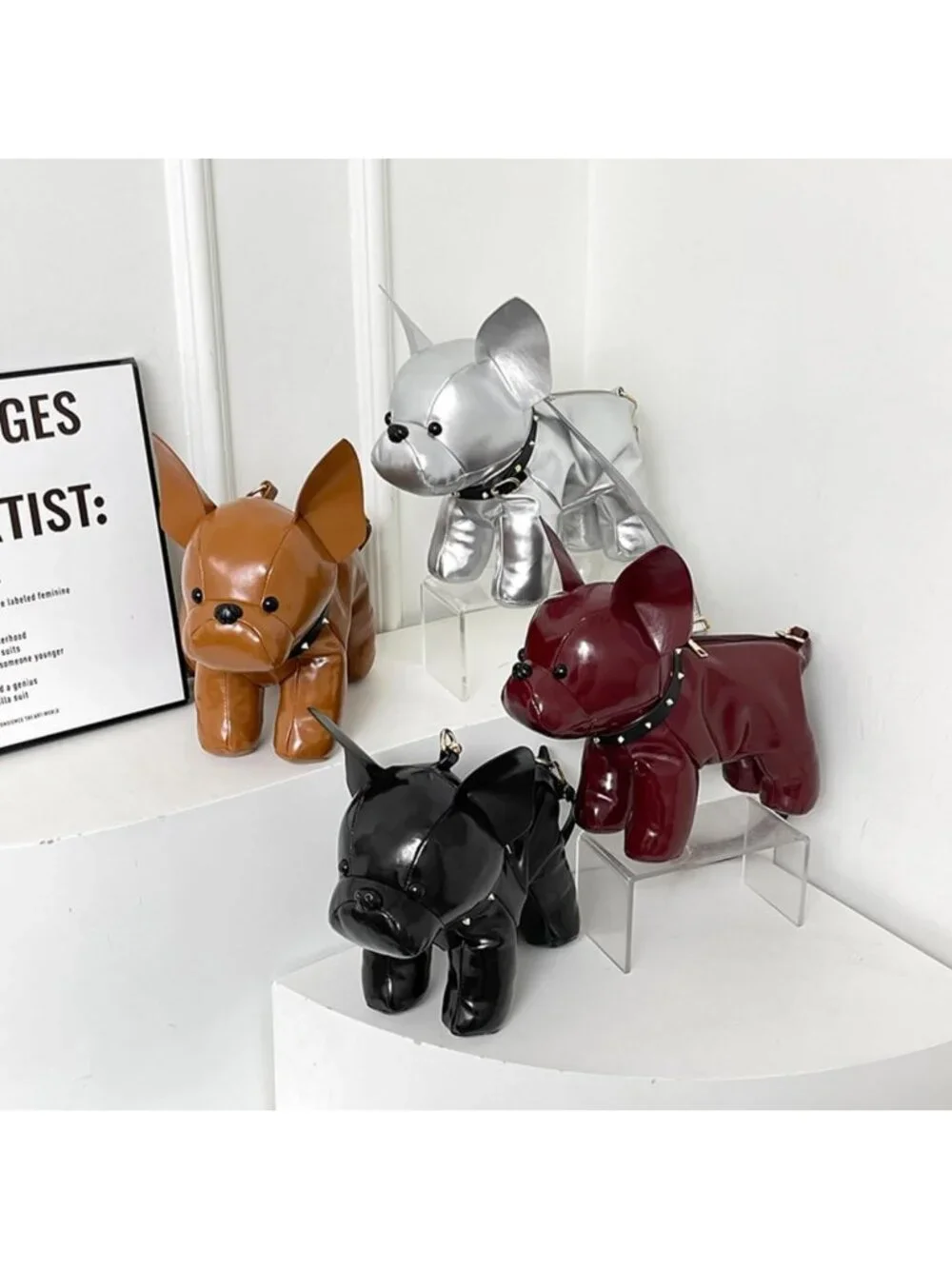 Adorable French Bulldog Crossbody Bag | Small Dog Shoulder Purse for Pet Lovers